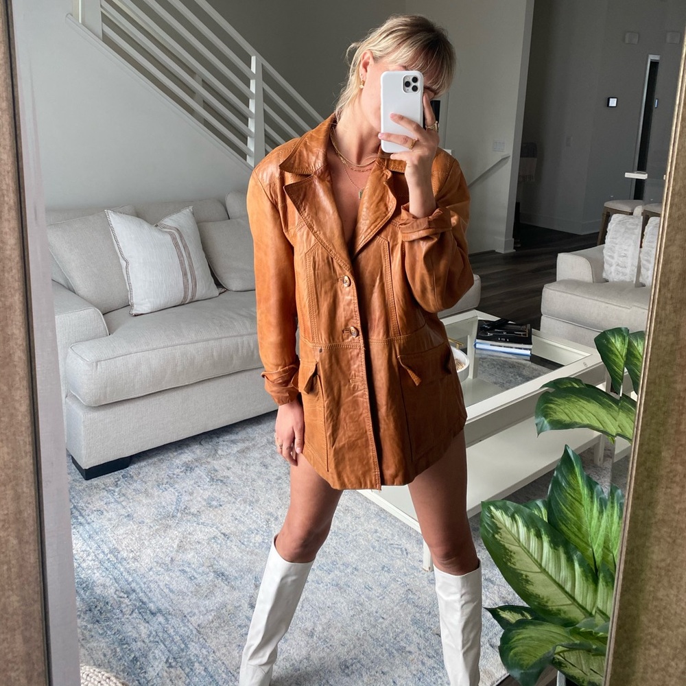 *SOLD* Vintage Western Leather Jacket